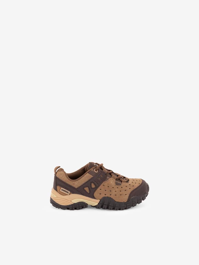 Sapato Hill Casual em Croute Camurça Combinado de Atacador com Sola Trek