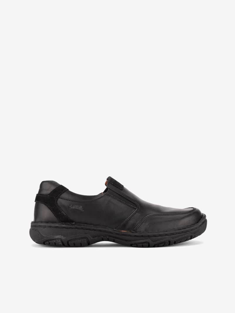 Sapato Loafer em Pele com Elásticos e Sola Conforto de Rasto