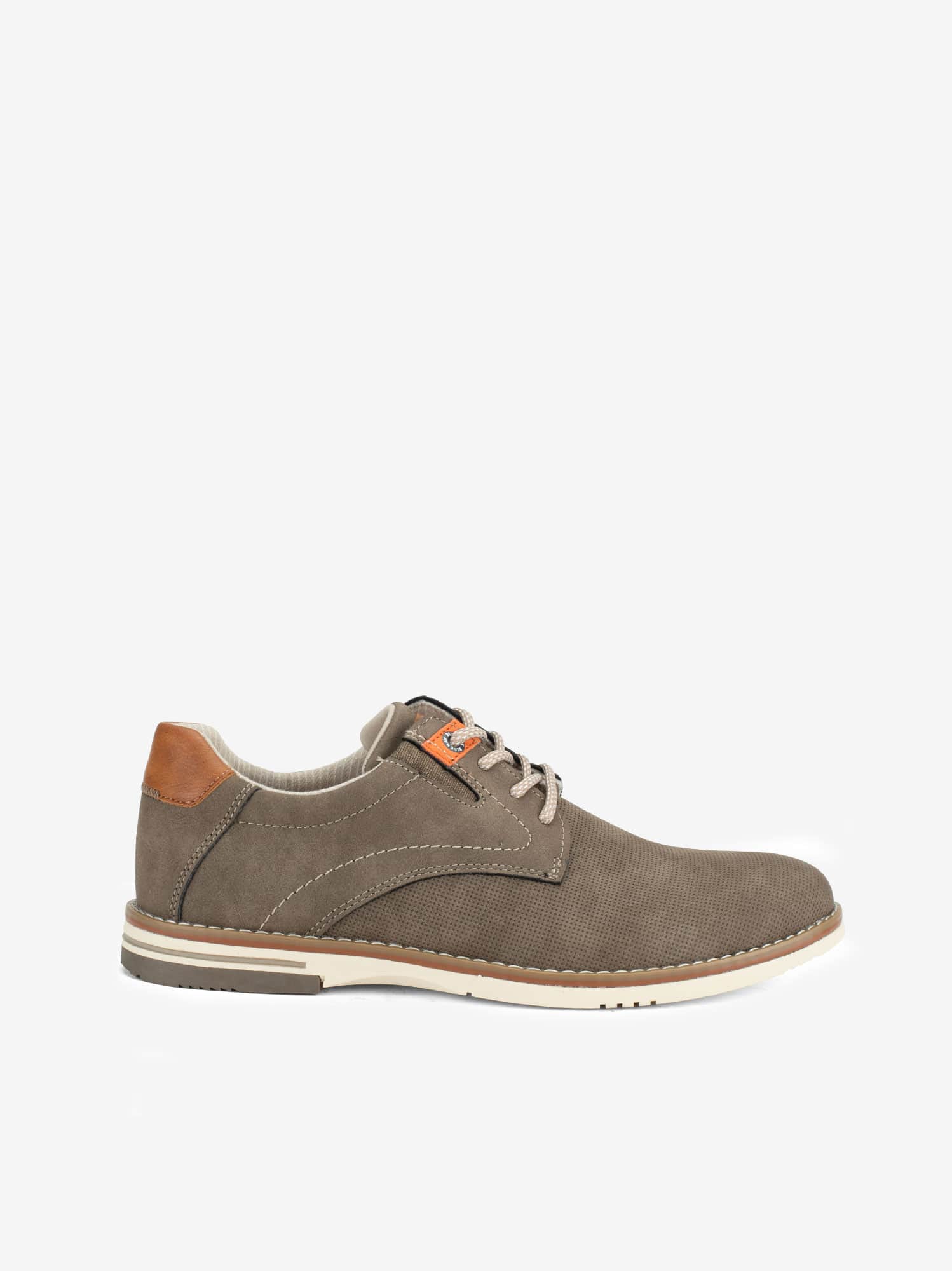 Sapato Derby Efeito Pele de Atacador