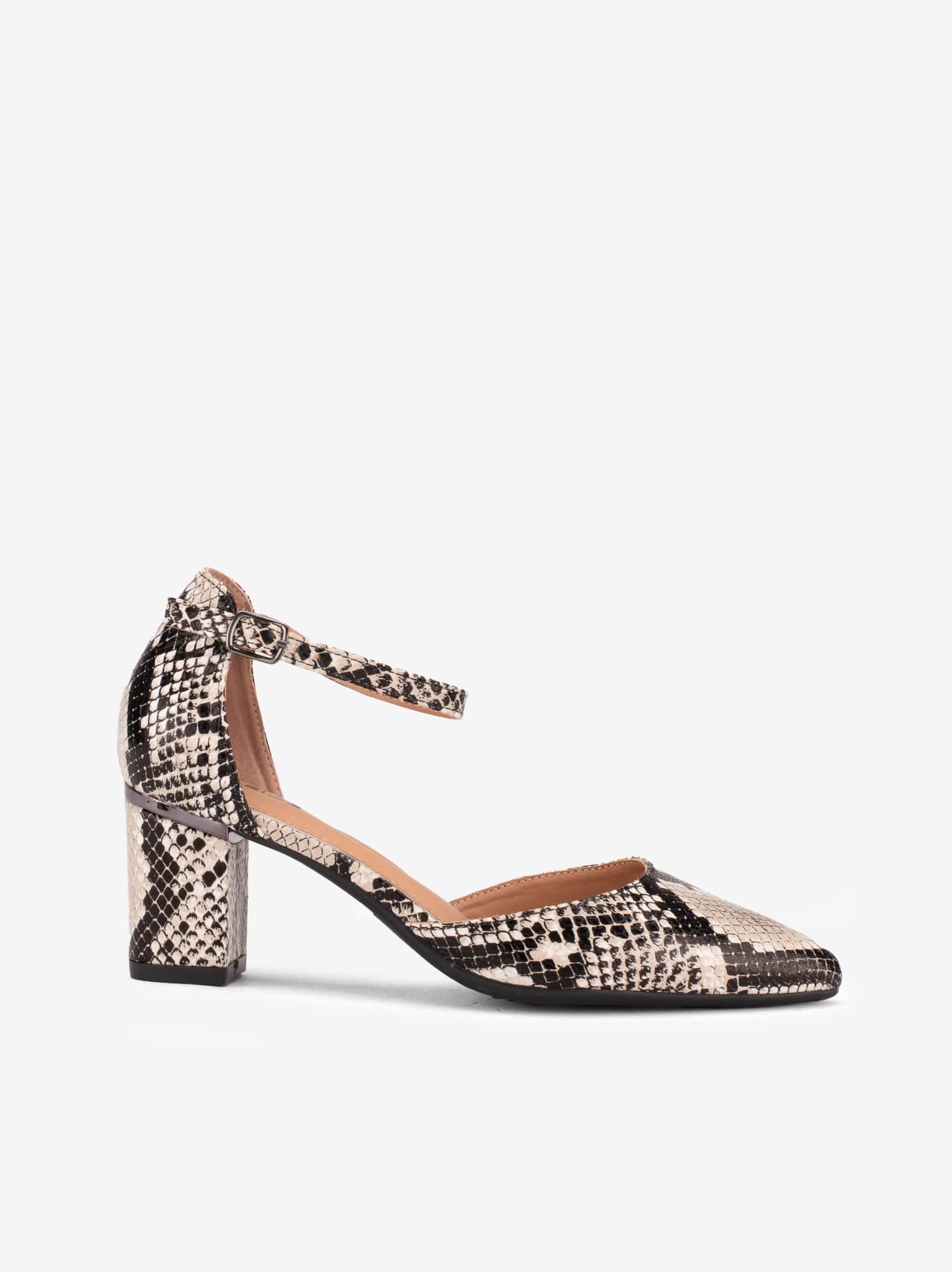 Sapato Pump de Tacão Estampado
