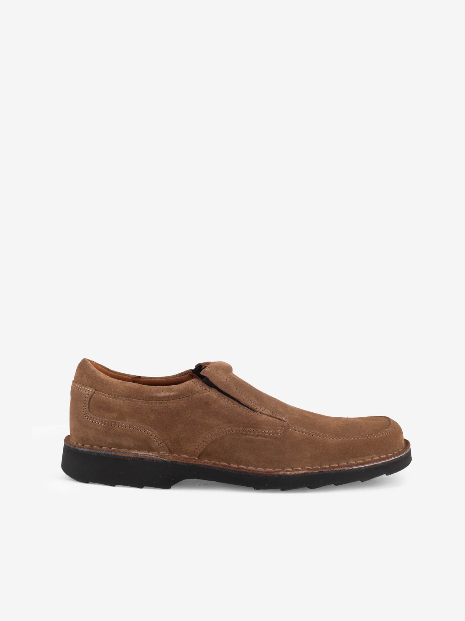 Sapato Slip On em Croute Camurça