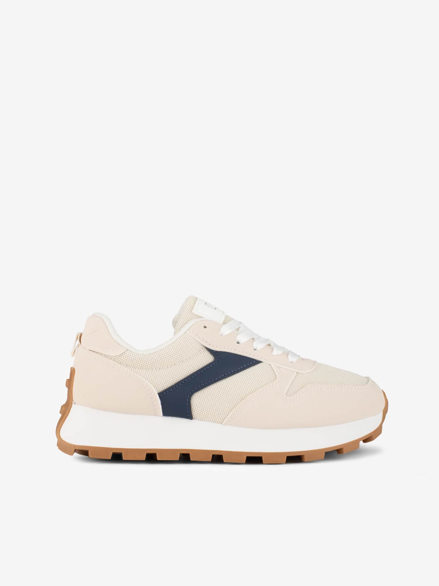 Sapatilha Multipeça Combinada de Atacador com Sola Estilo Retro Running