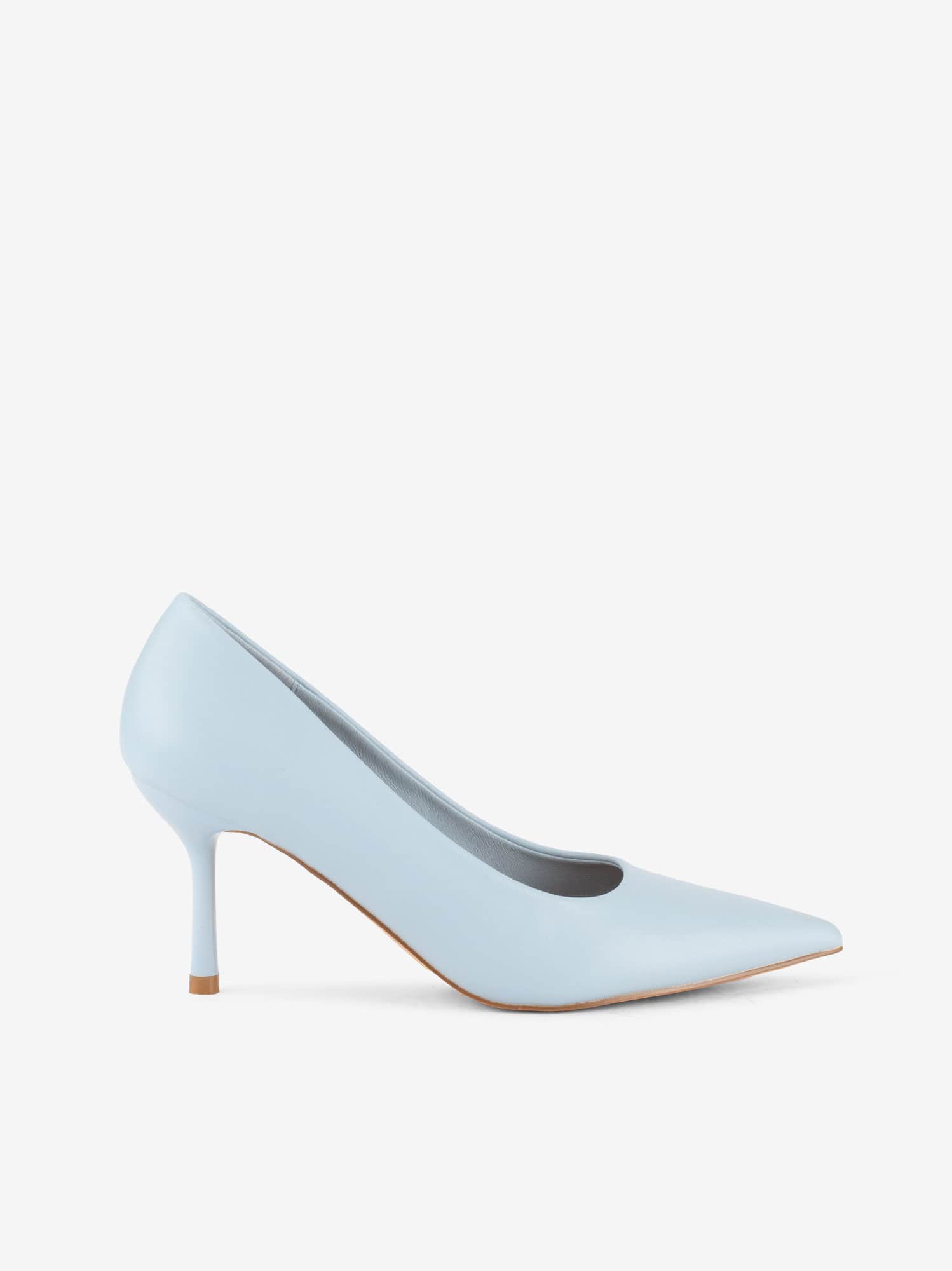 Sapato Stiletto Efeito Pele