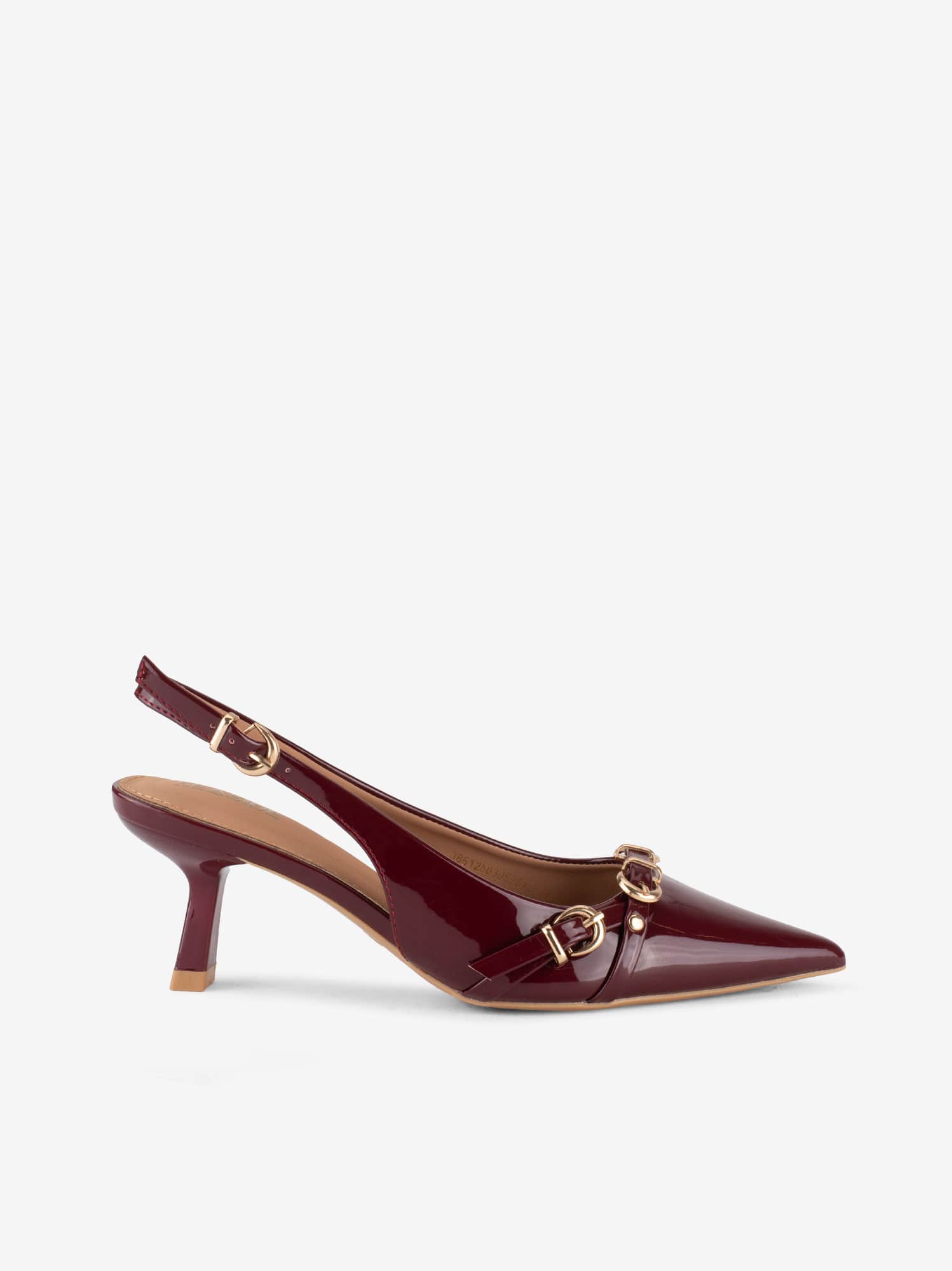 Sapato Sling Back em Verniz