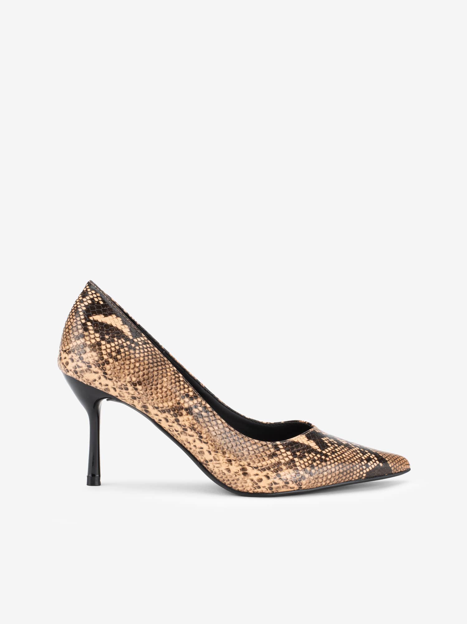 Sapato Pump Efeito Pele Estampada