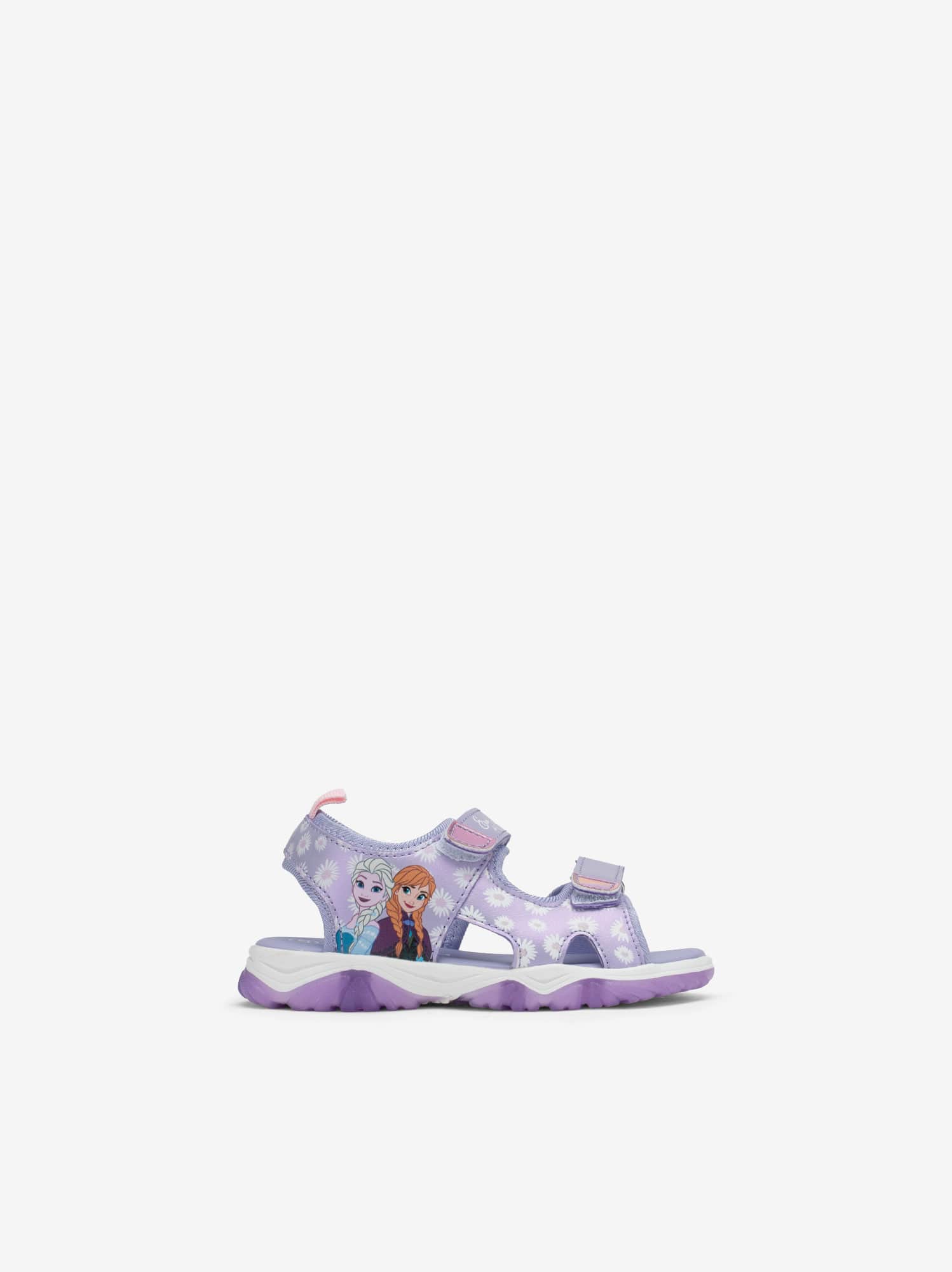 Sandália Estampada de Velcros em Sola com Luzes Led