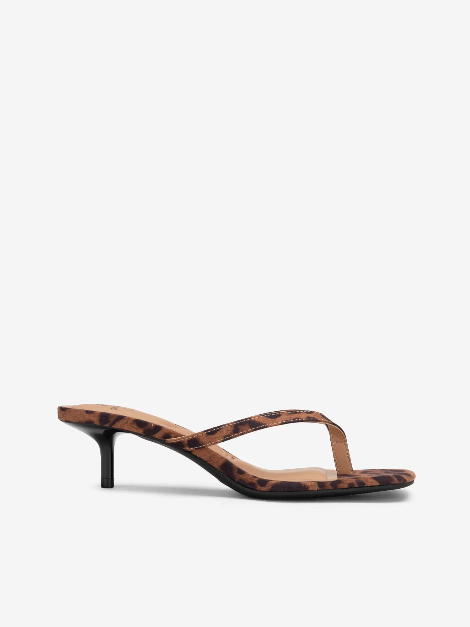 Sandália Mule Estampado Leopardo