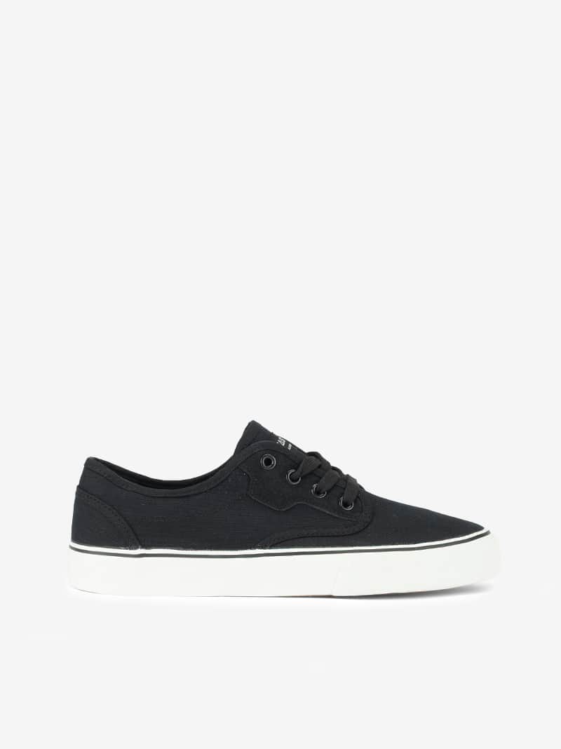 Ténis de Atacador em Canvas Combinado com Cupsole Vulcanizada