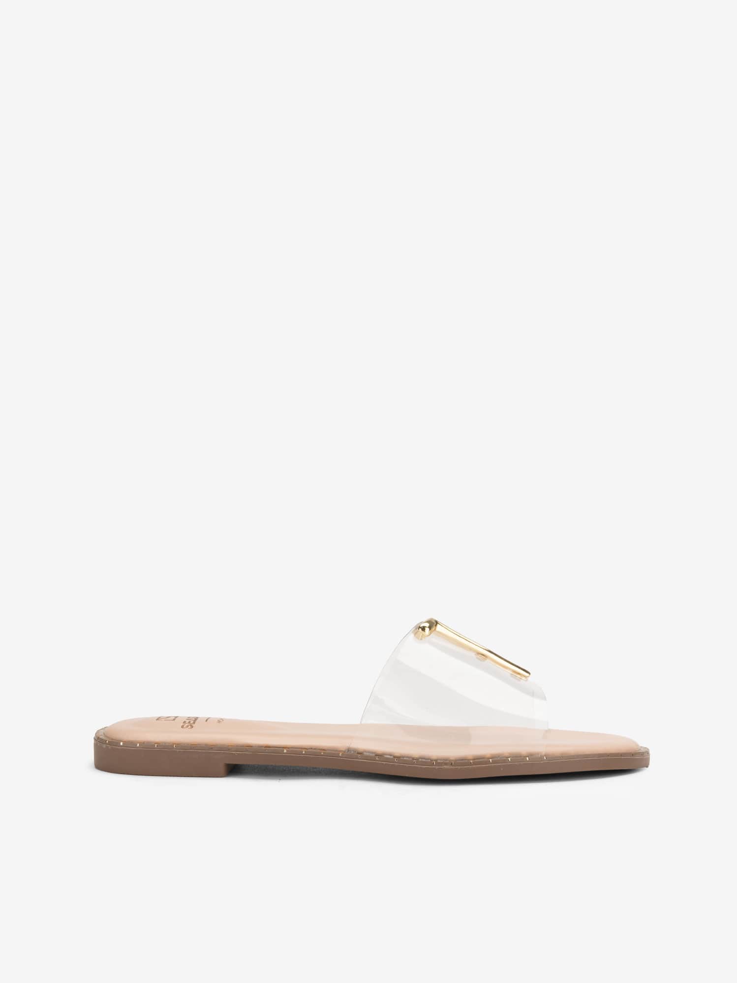 Sandália Flat com Aplicação