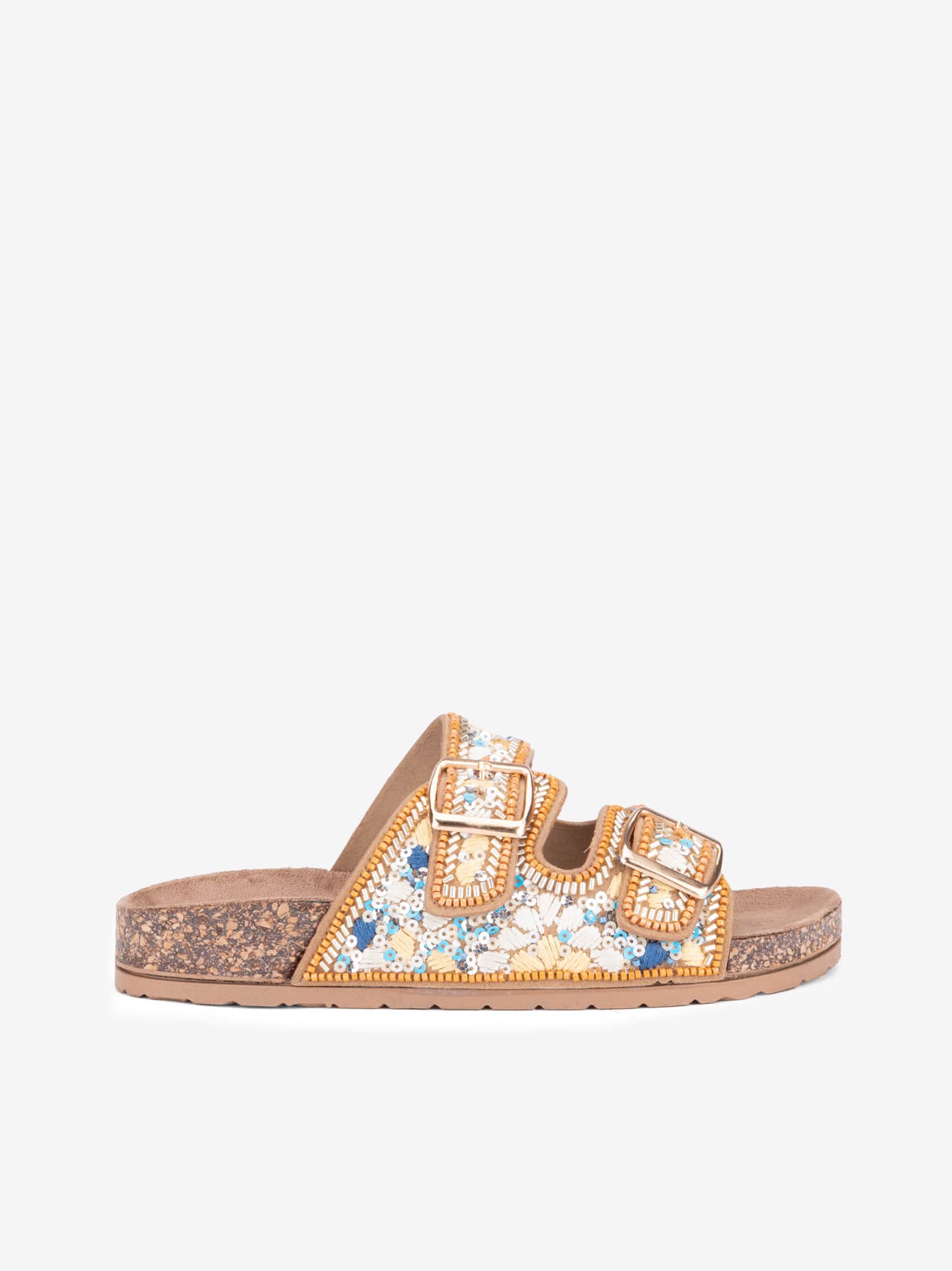 Chinelo de Fivelas com Missangas
