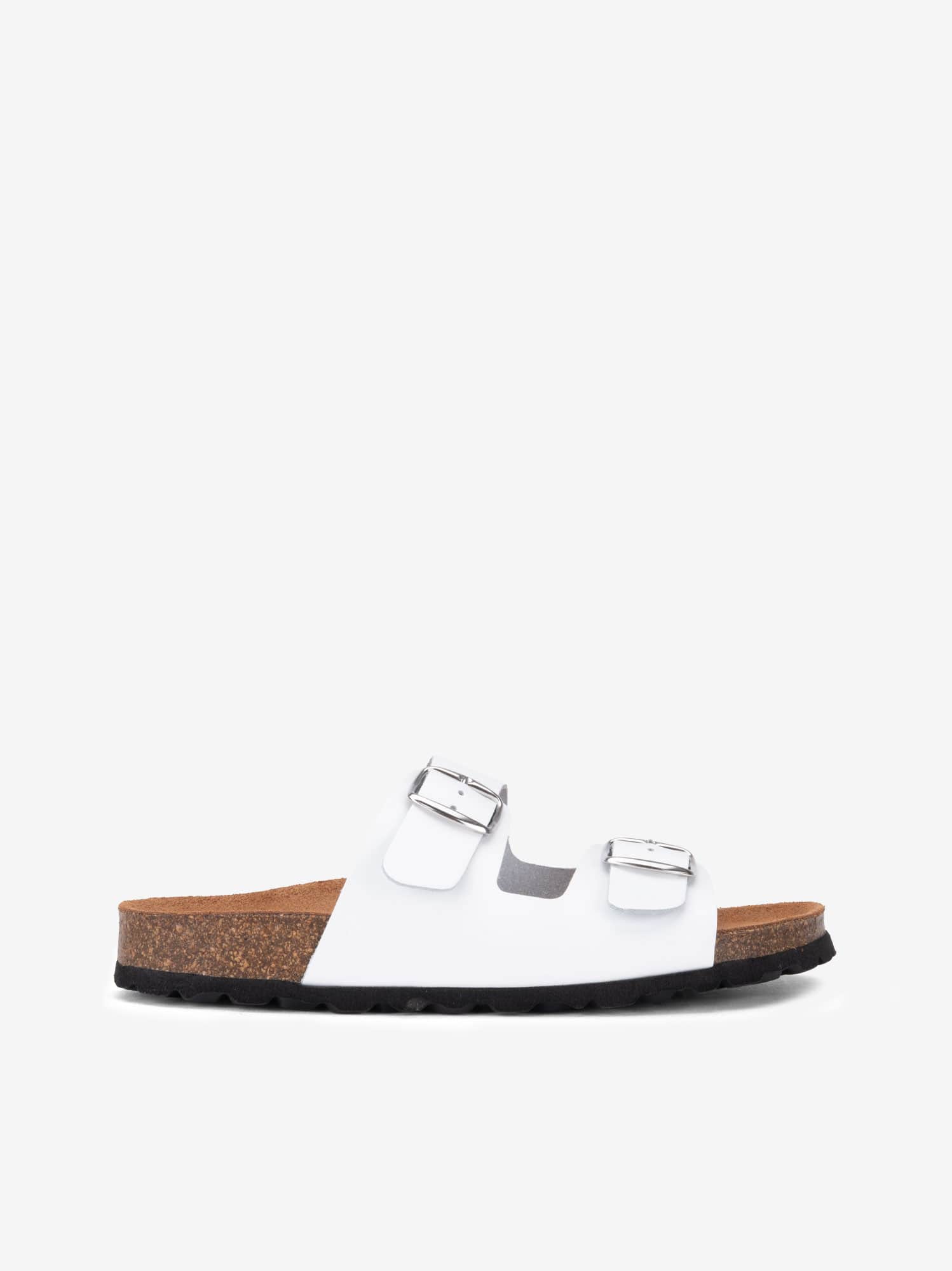 Chinelo Indigo Bay em Pele com Dupla Fivela e Palmilha Bio