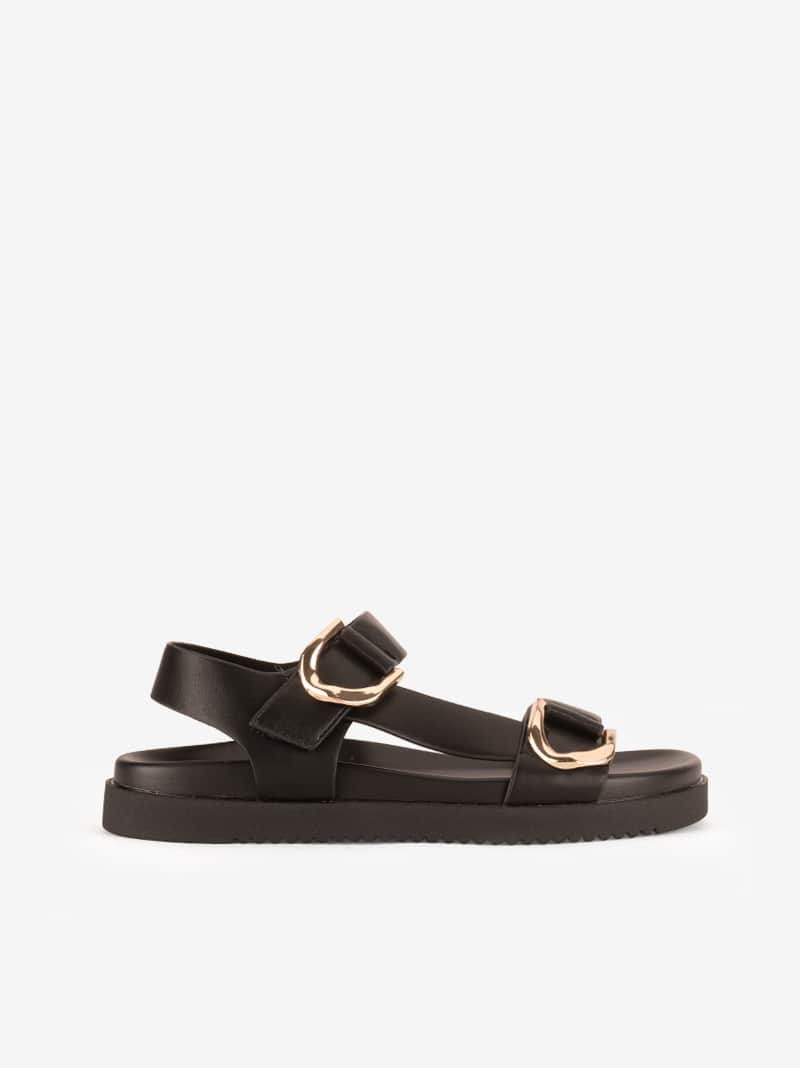 Sandália de Velcro com Aplicações e Palmilha Anatómica