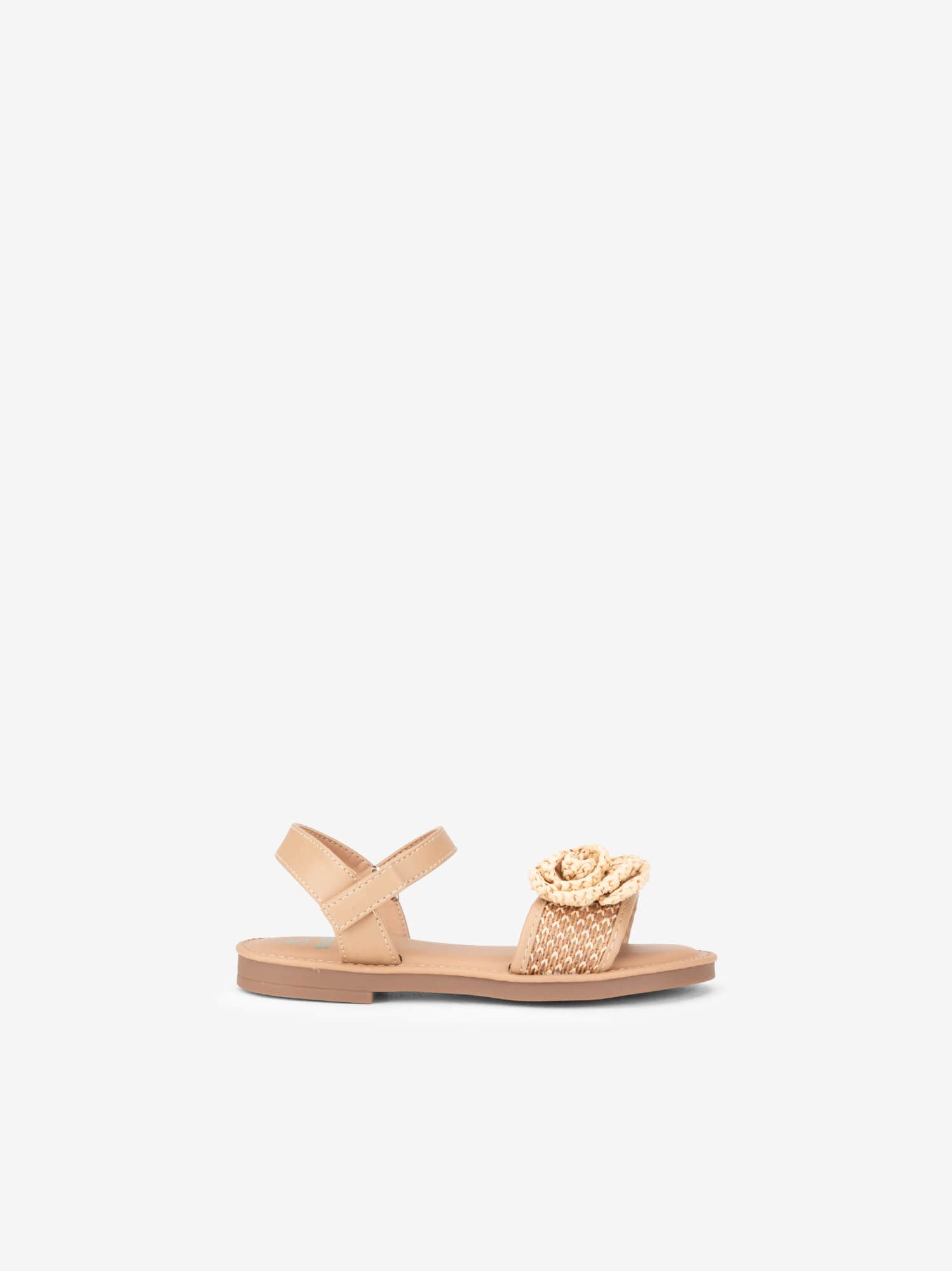 Sandália de Velcro em Ráfia