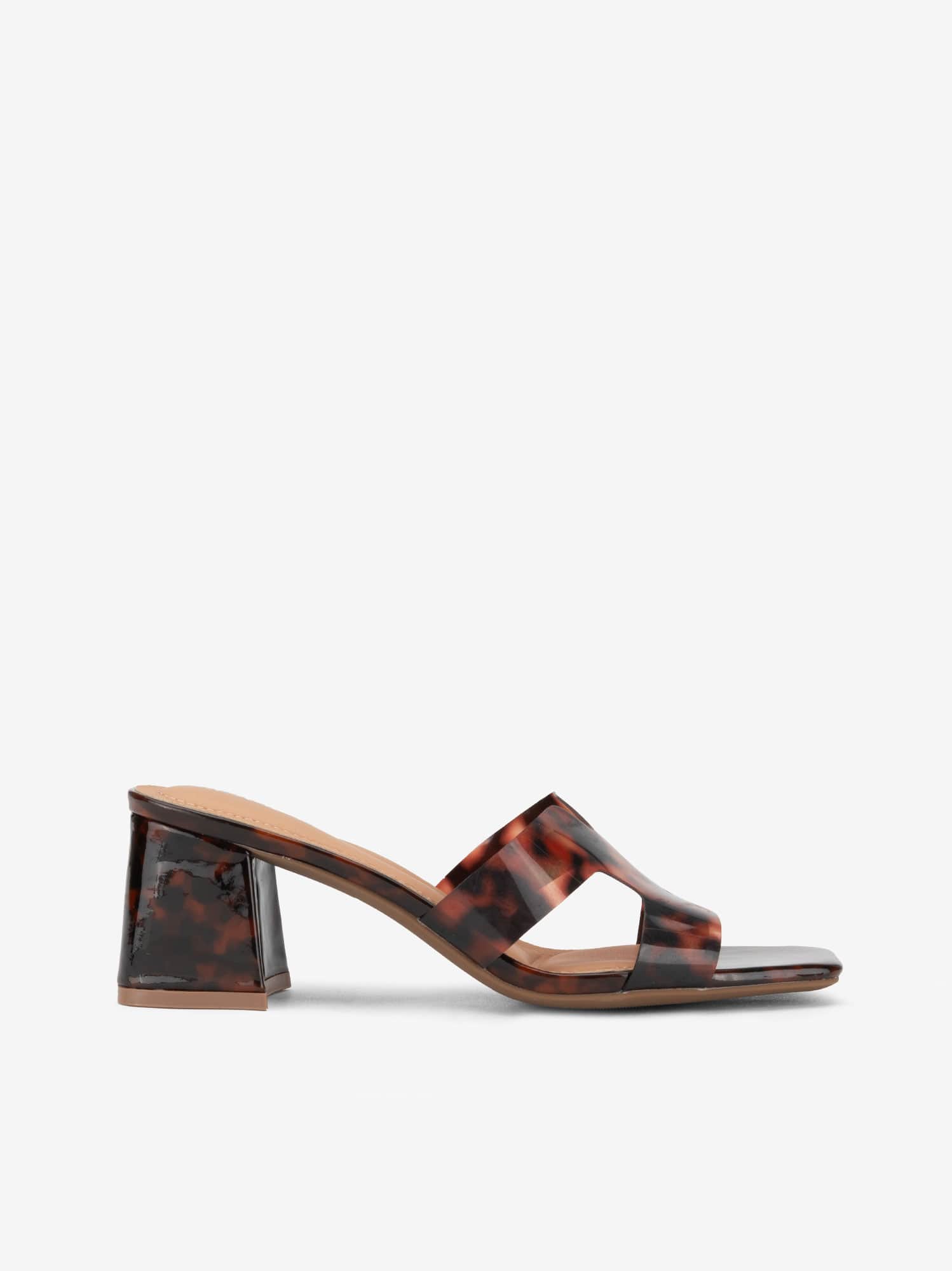 Sandália Mule Estampado Turtle