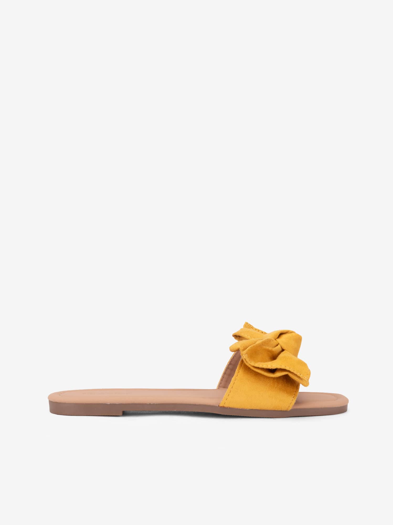 Sandália Mule Rasa com Laço