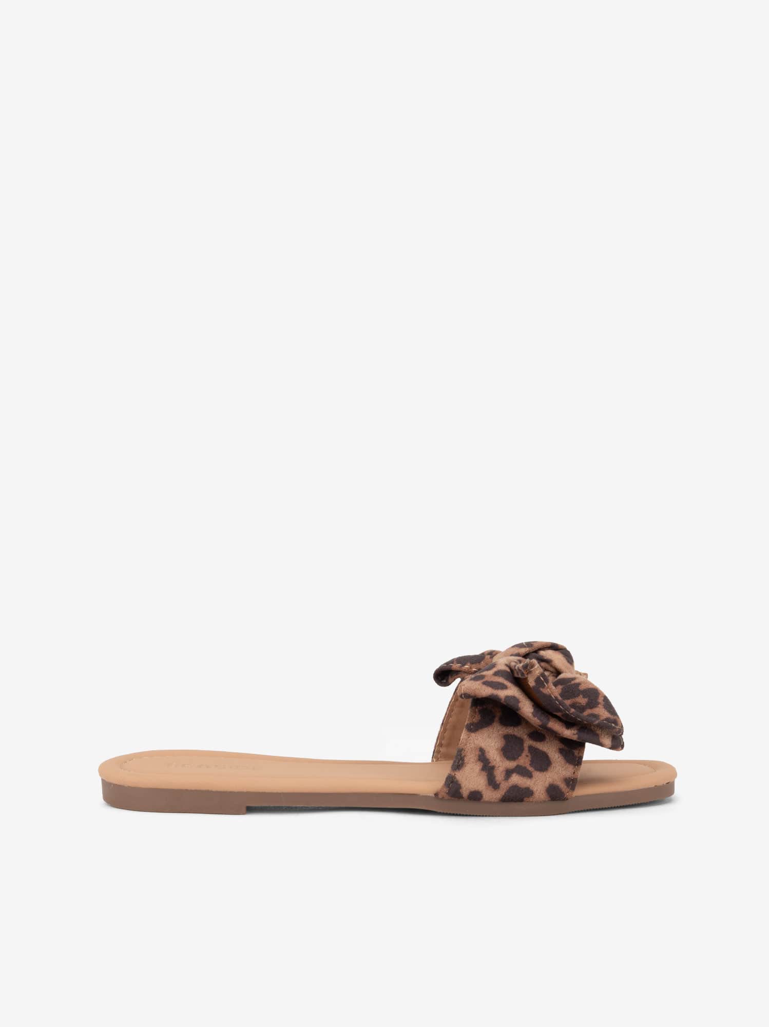Sandália Mule Rasa Estampada