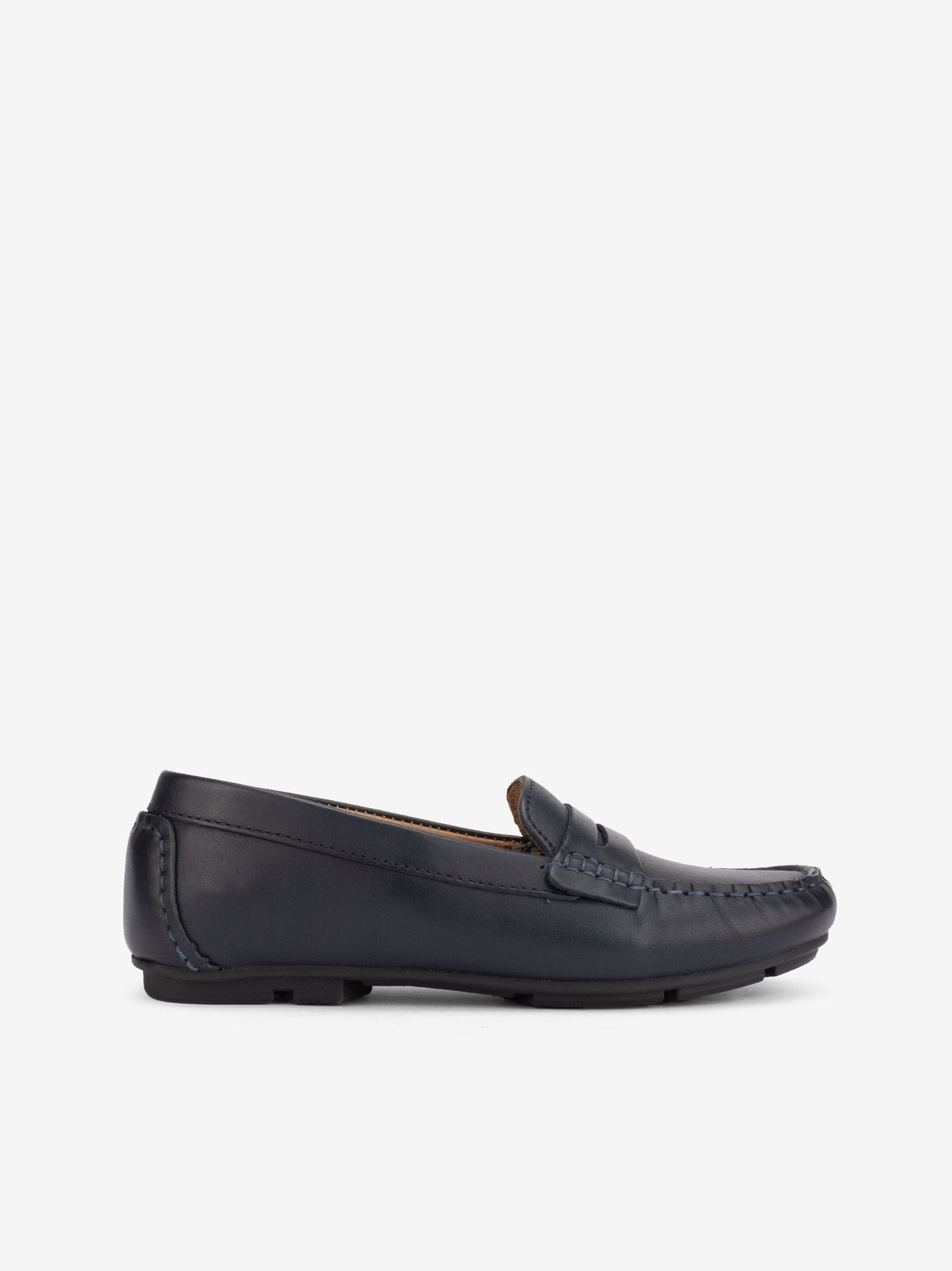Sapato Mocassin em Pele com Costuras Handmade