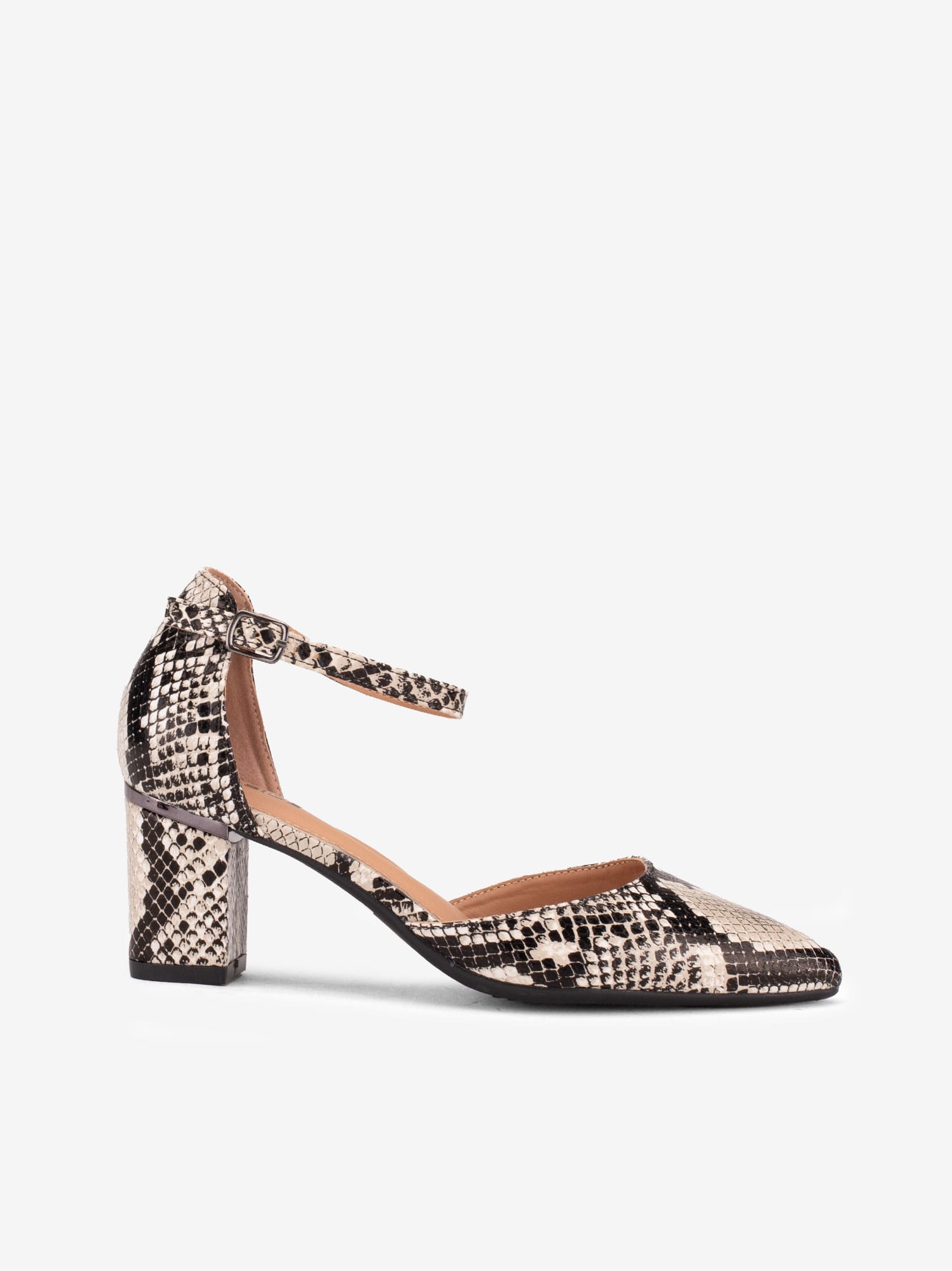 Sapato Pump de Tacão Estampado