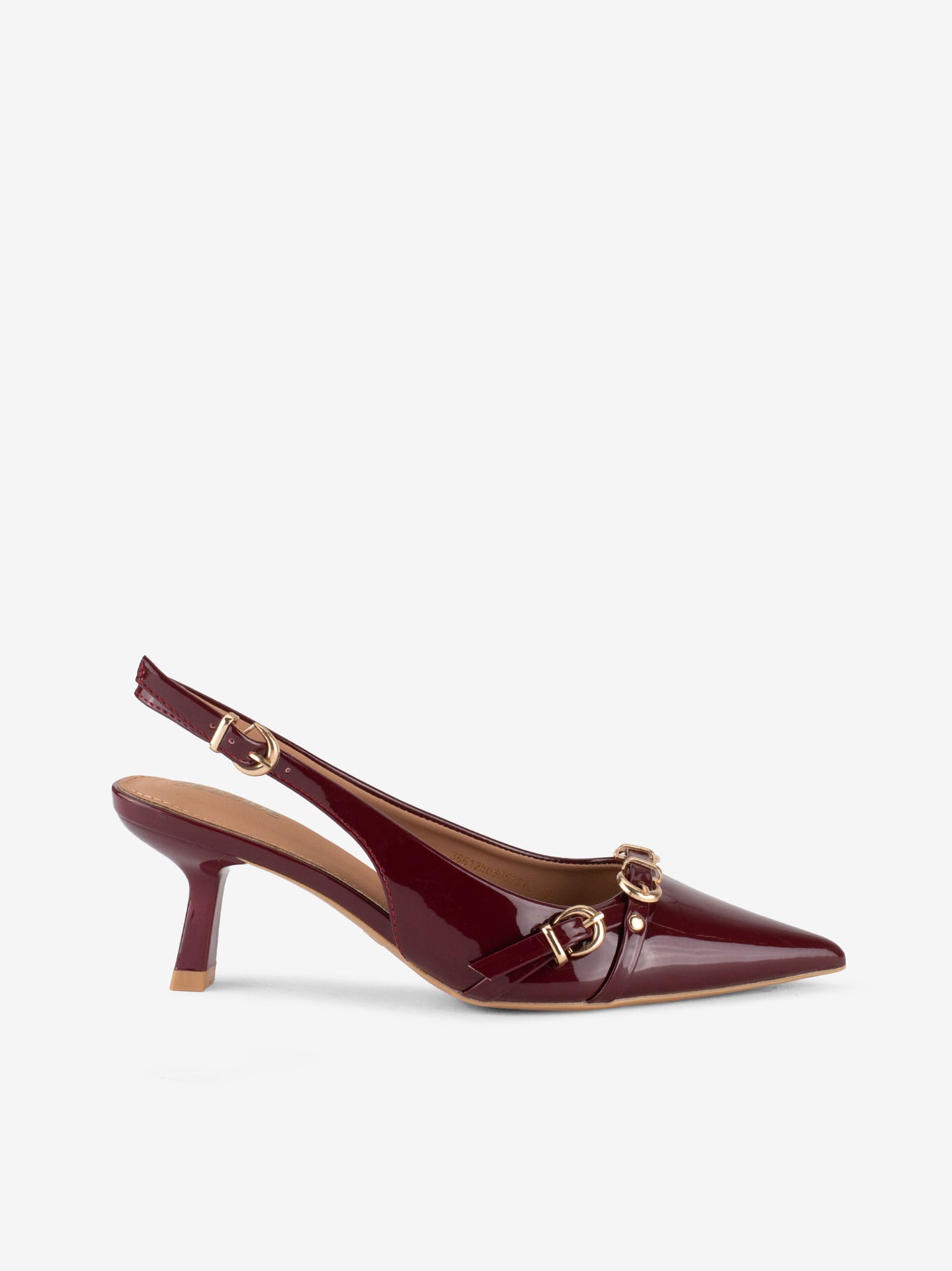 Sapato Sling Back em Verniz