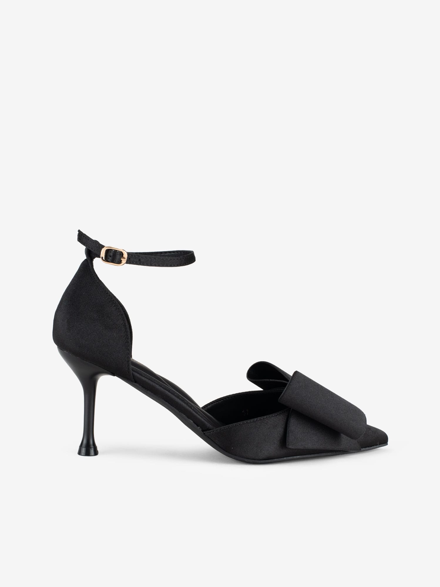 Sapato Pump em Cetim com Laço