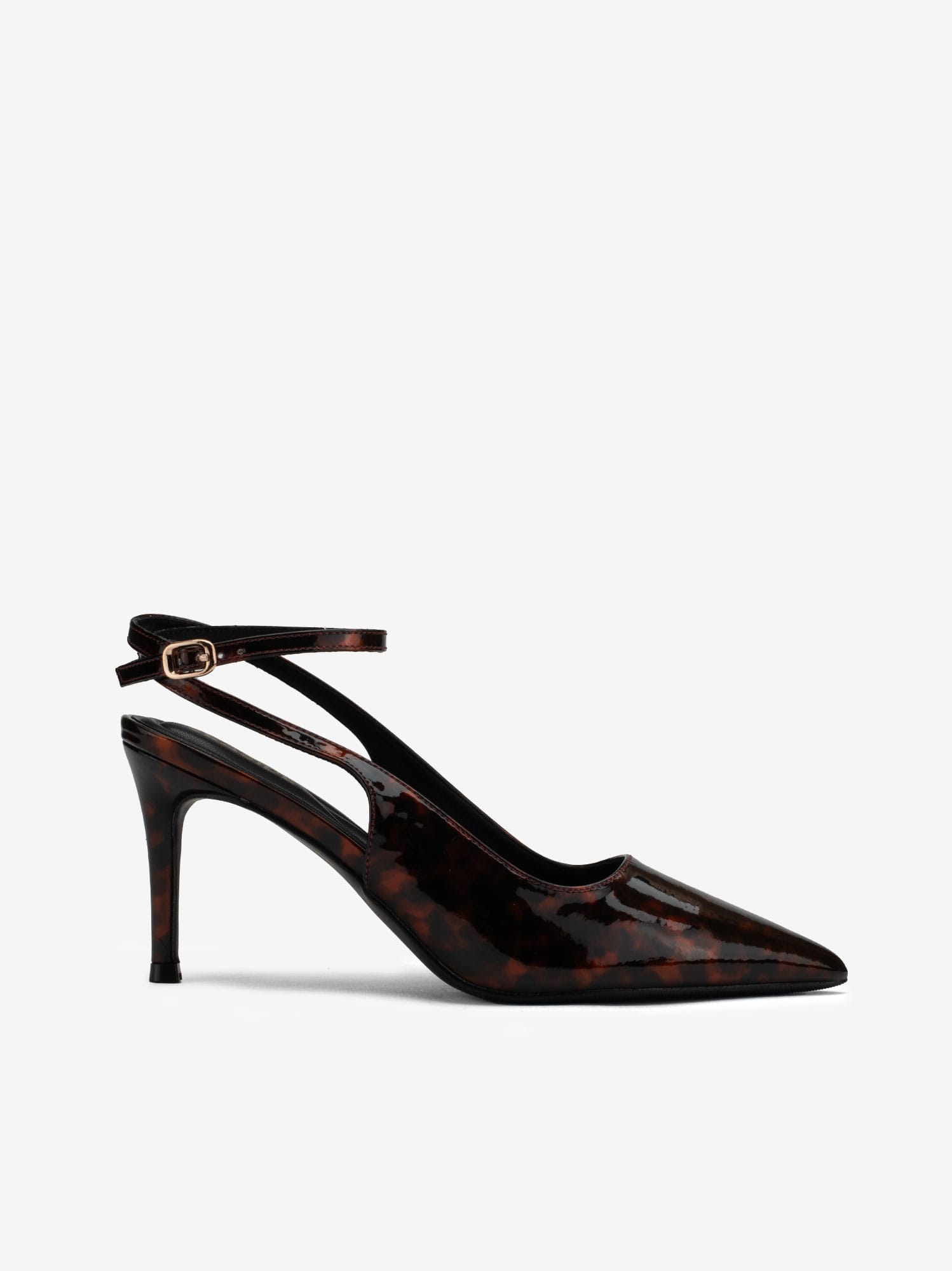 Sapato Pump Sling Back em Cetim