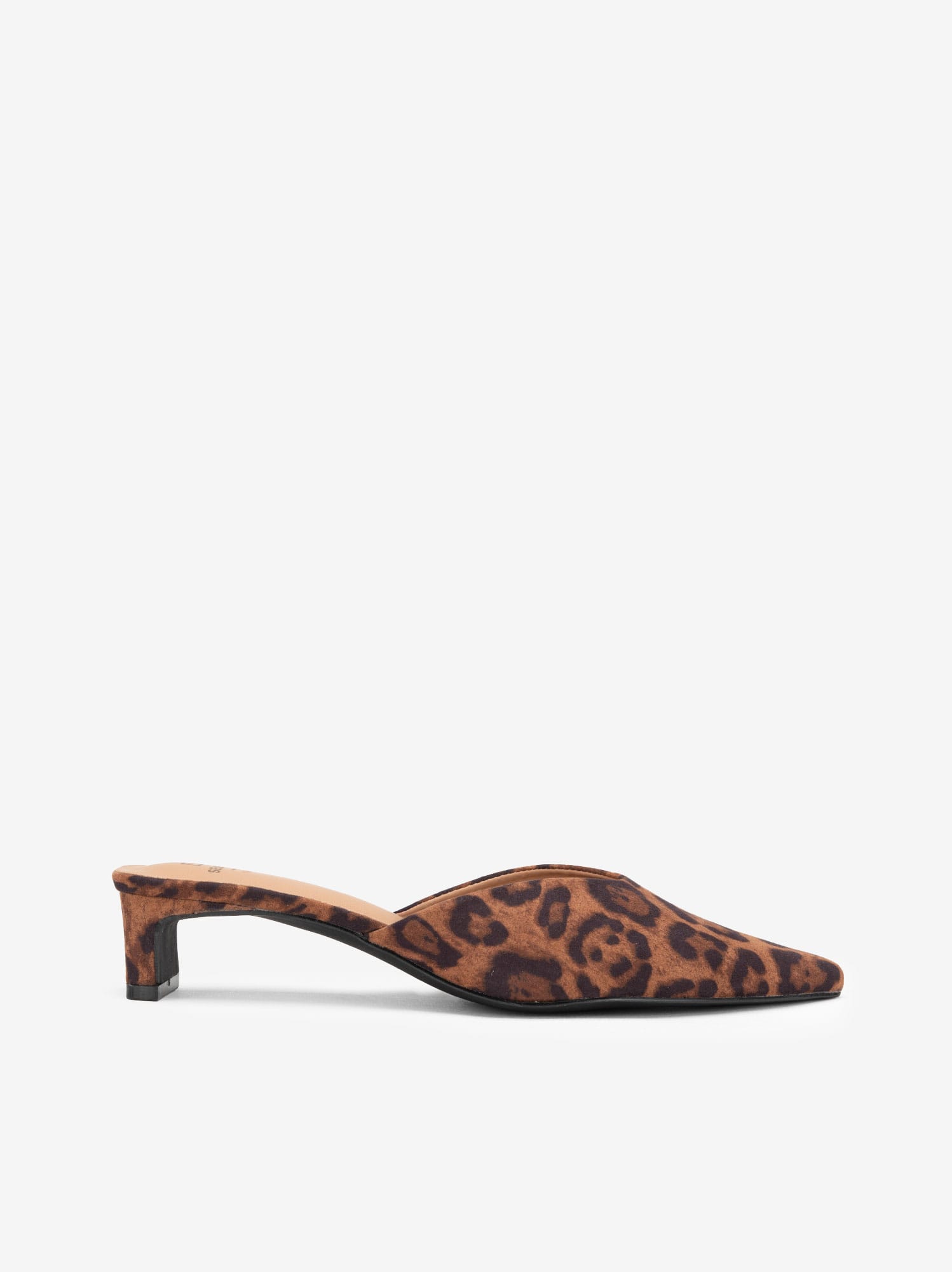 Sapato Mule de Salto Estampado