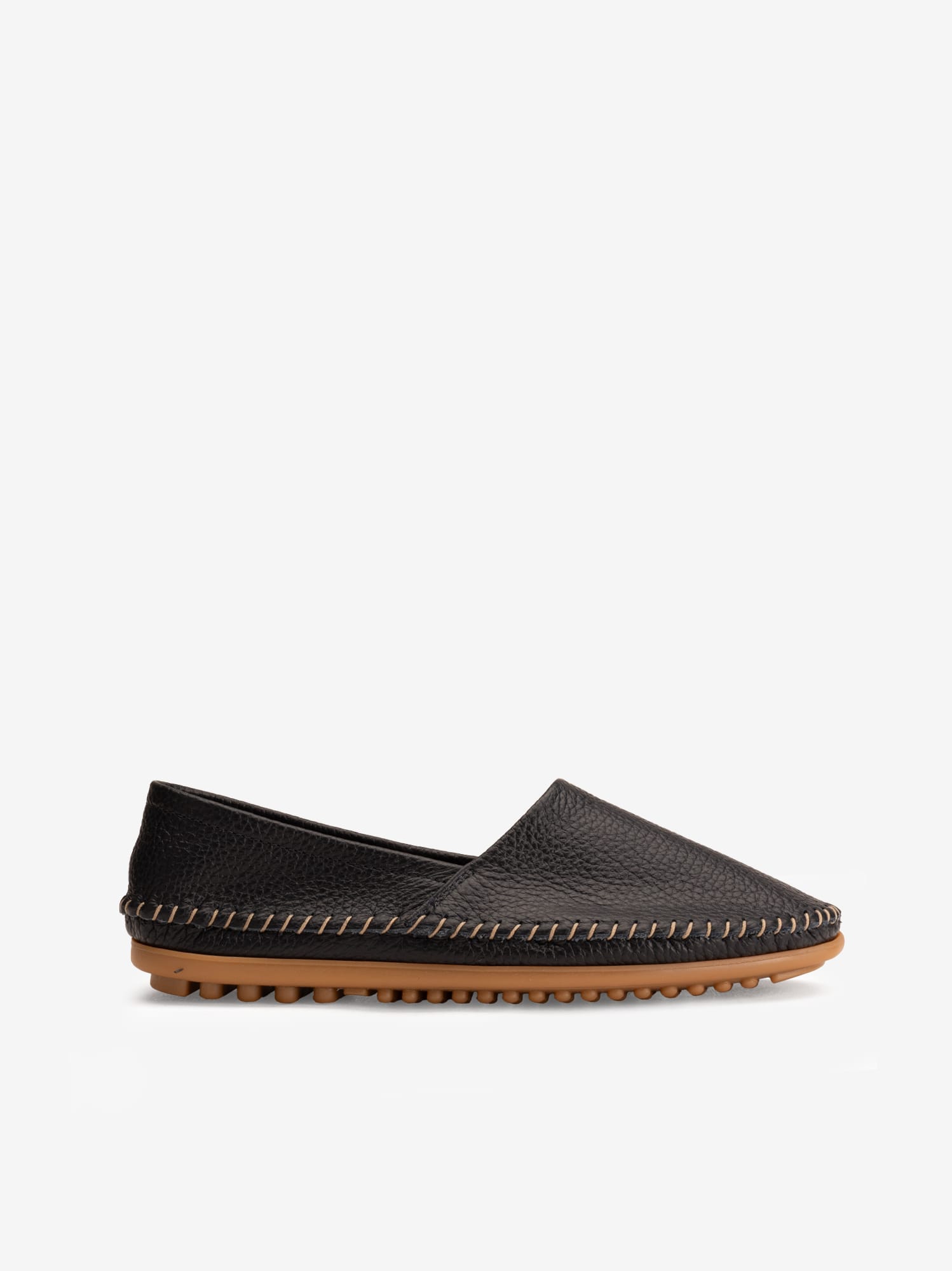 Sapato Slip On em Pele