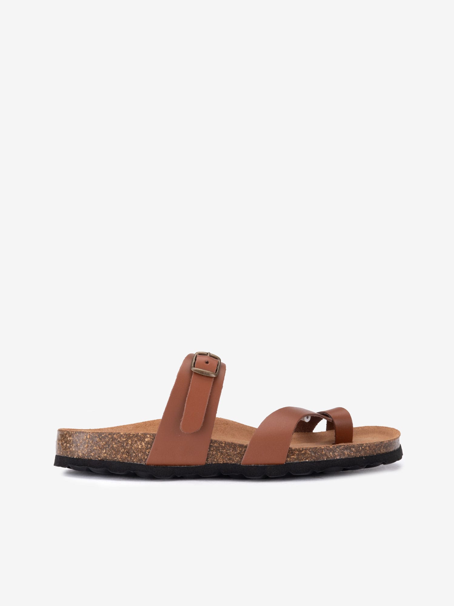 Chinelo Indigo Bay de Dedo com Peça de Fivela em Pele com Palmilha Bio