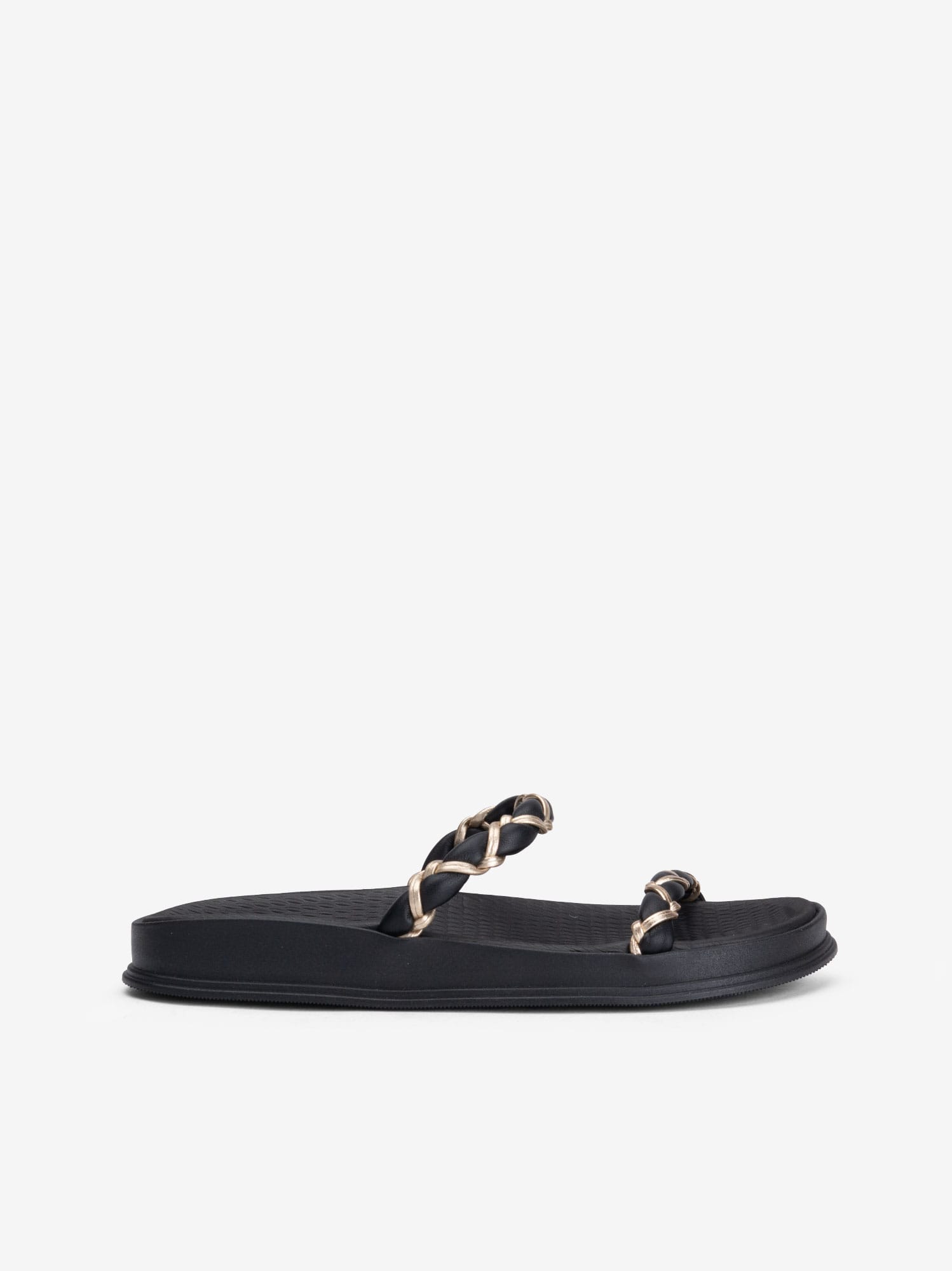 Chinelo com Detalhes Metalizados