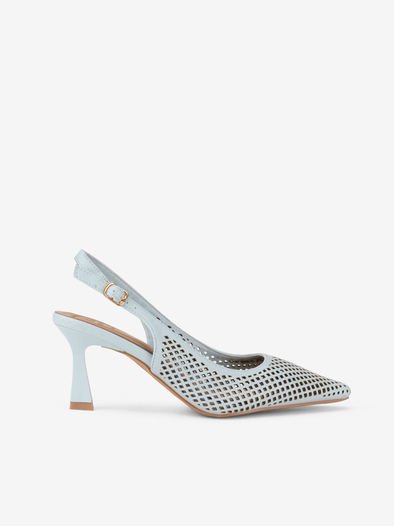 Sapato Sling Back com Perfurado