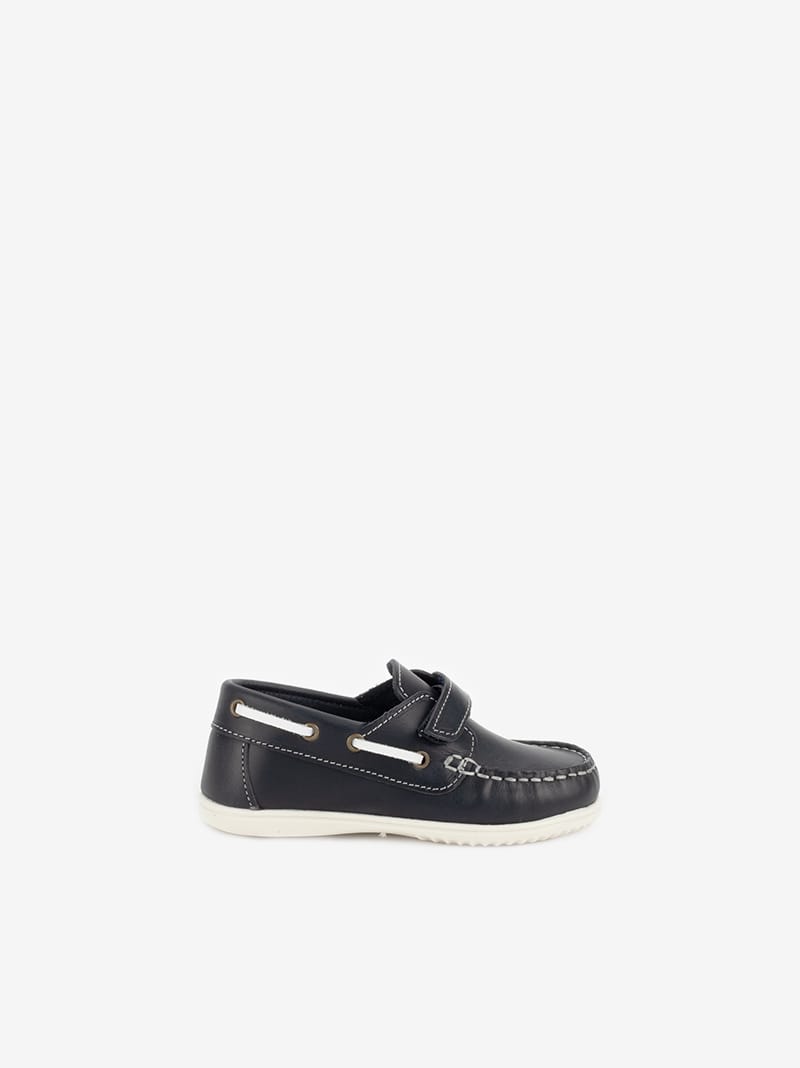 Sapato Vela em Pele de Velcro
