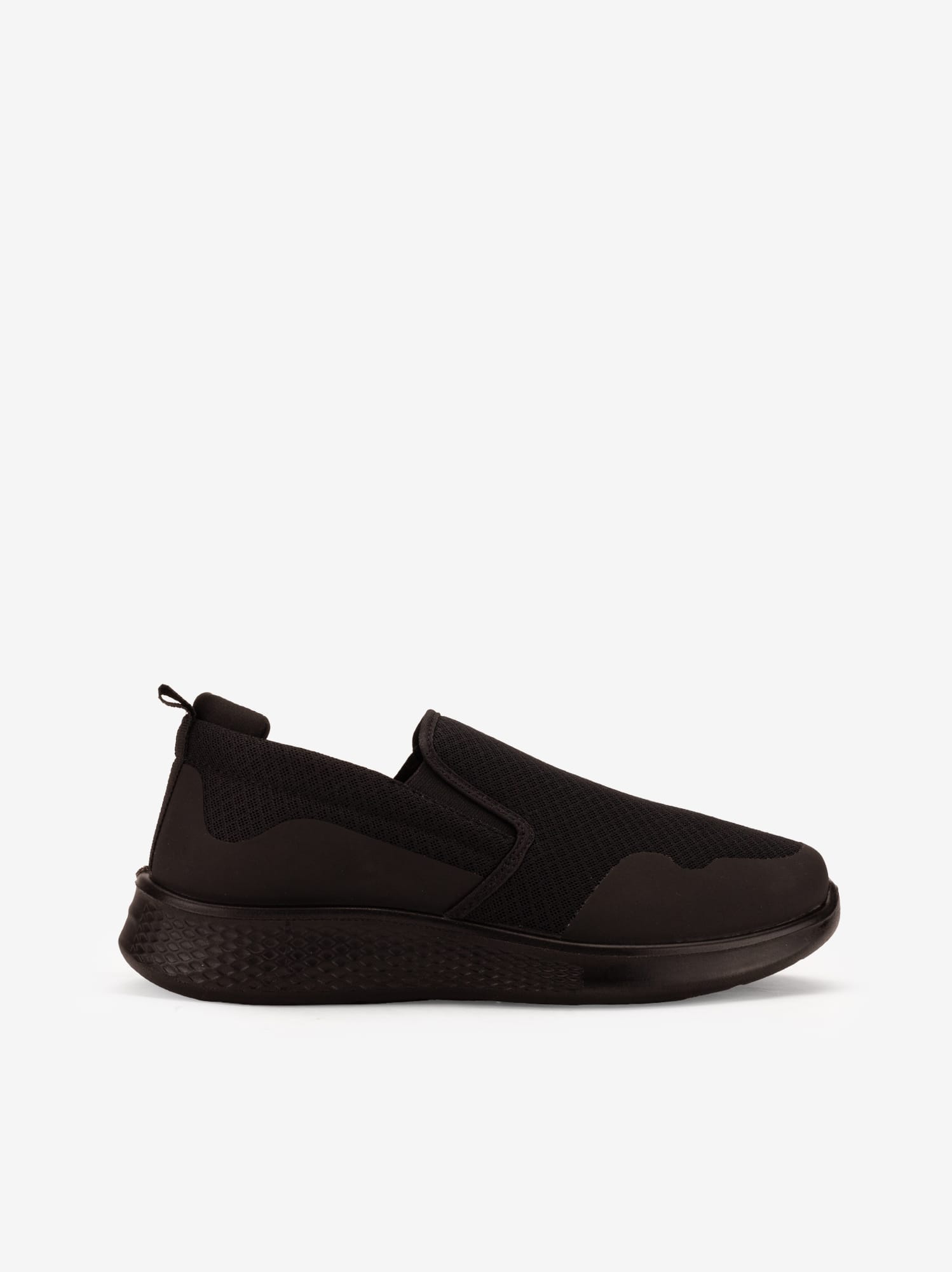 Sapatilha Slip On de Elásticos em Tecido Mesh Respirável com Sola Flex