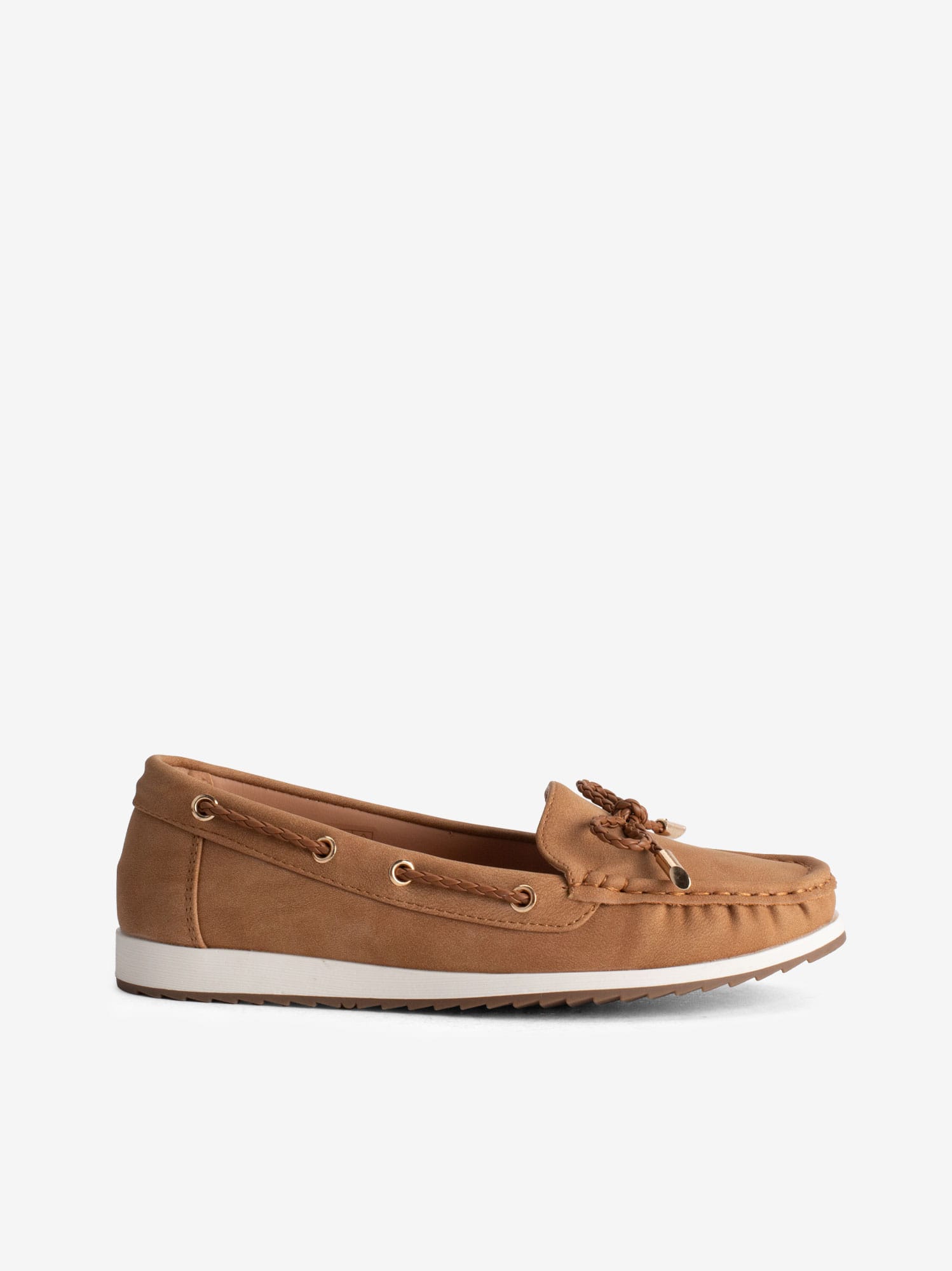Sapato Mocassim Efeito Pele