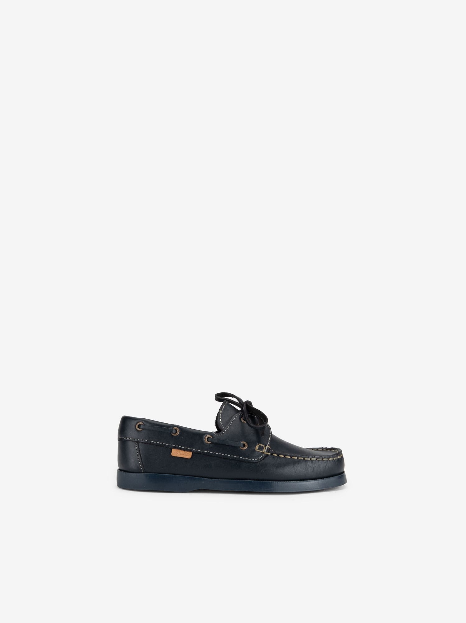 Sapato Estilo Vela de Atacador em Pele