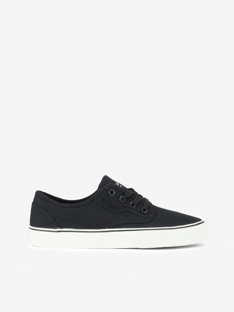 Ténis de Atacador em Canvas Combinado com Cupsole Vulcanizada